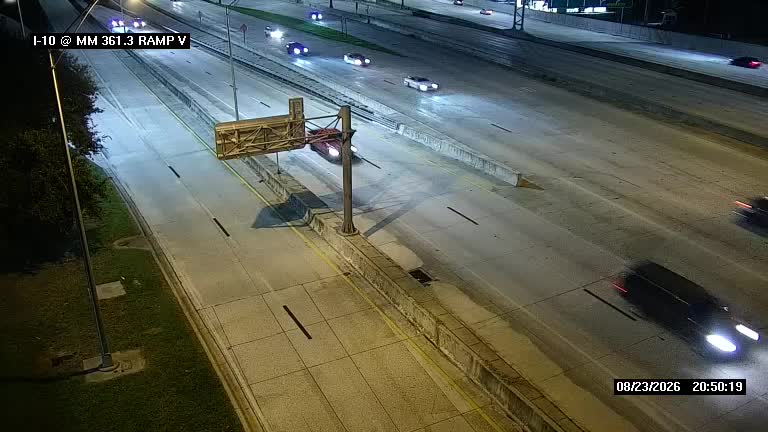 Photo from camera: I-10 WB 361.3 WB Ramp V from I-95 NB CCTV_29