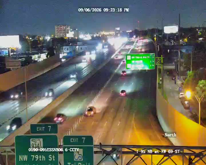 I-95 NB @ NW 69TH ST