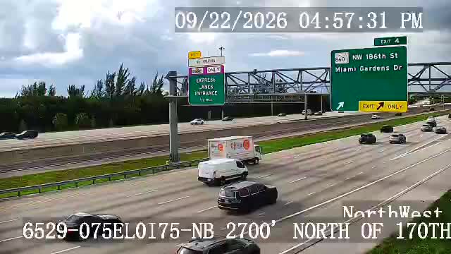 I75-NB 2700' NORTH OF 170TH