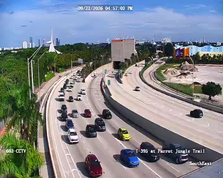 I-395 at Parrot Jungle Trail