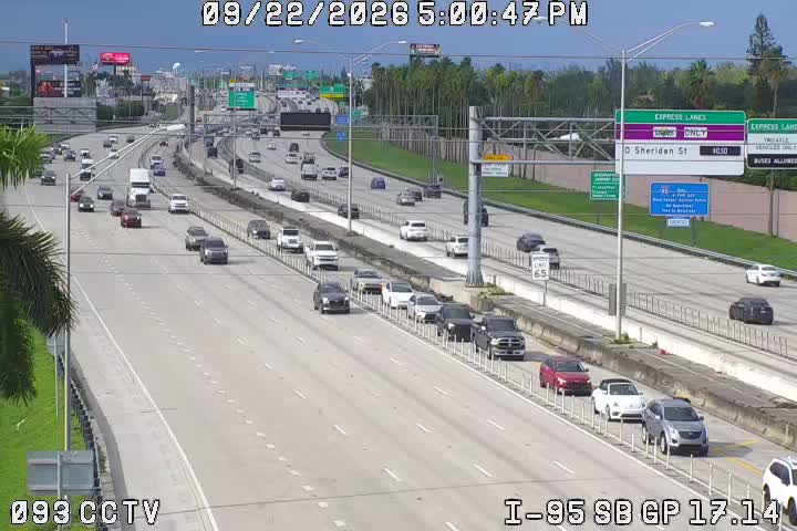 SB I-95 North of Ives Diary Rd