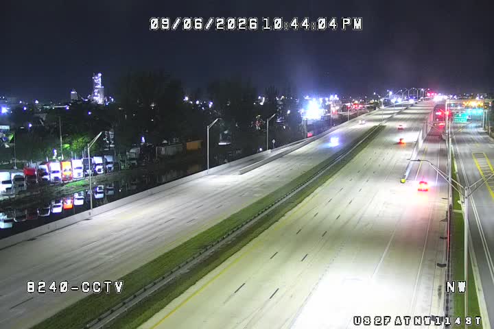 Frontage Rd going West before NW 114 St