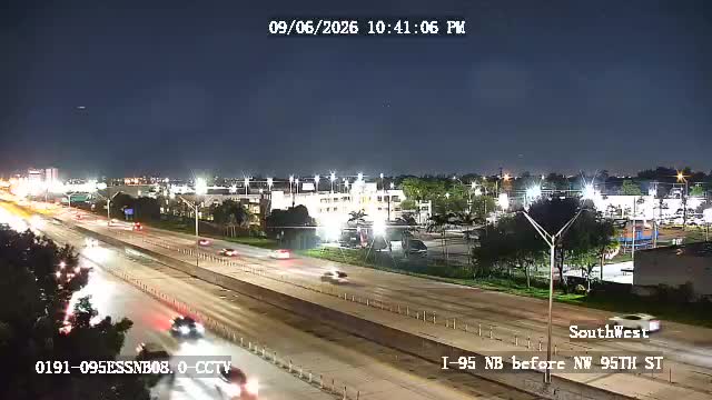 I-95 NB just South of 95TH ST