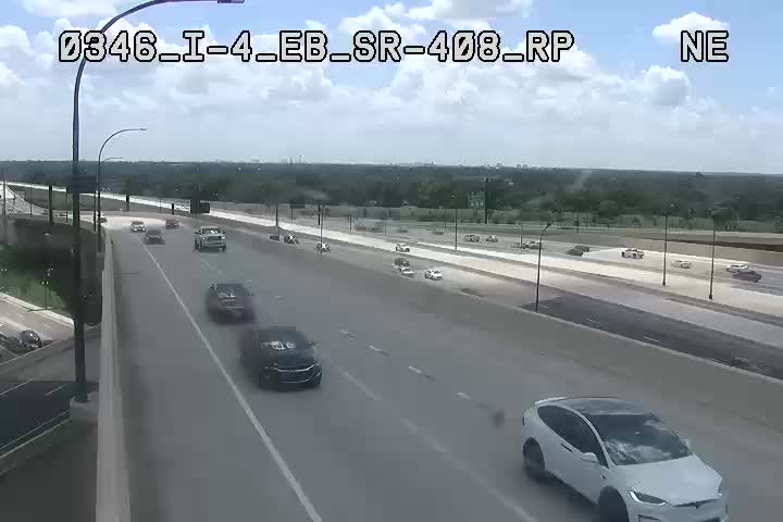 Câmera da FDOT: I-4, SR-408 RP-SCCTV1 (sentido oeste)