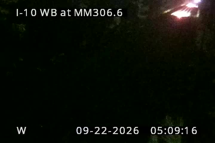 Photo from camera: I-10 @ MM 306.6 WB