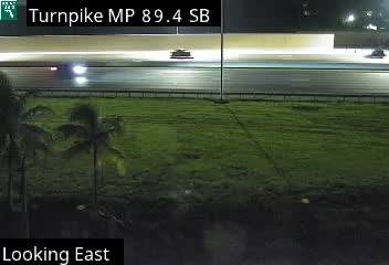 Tpke MM 89.4 at Lantana Toll Plaza